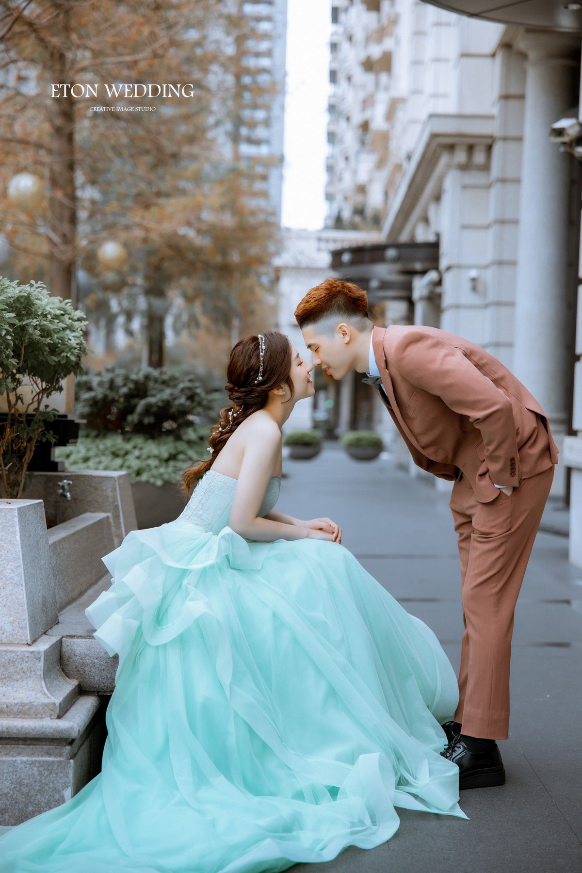 台中婚紗外拍,七期街道婚紗照,台中都市婚紗